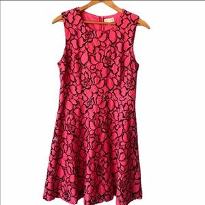 Maison Jules Black & Pink Lace Dress Small